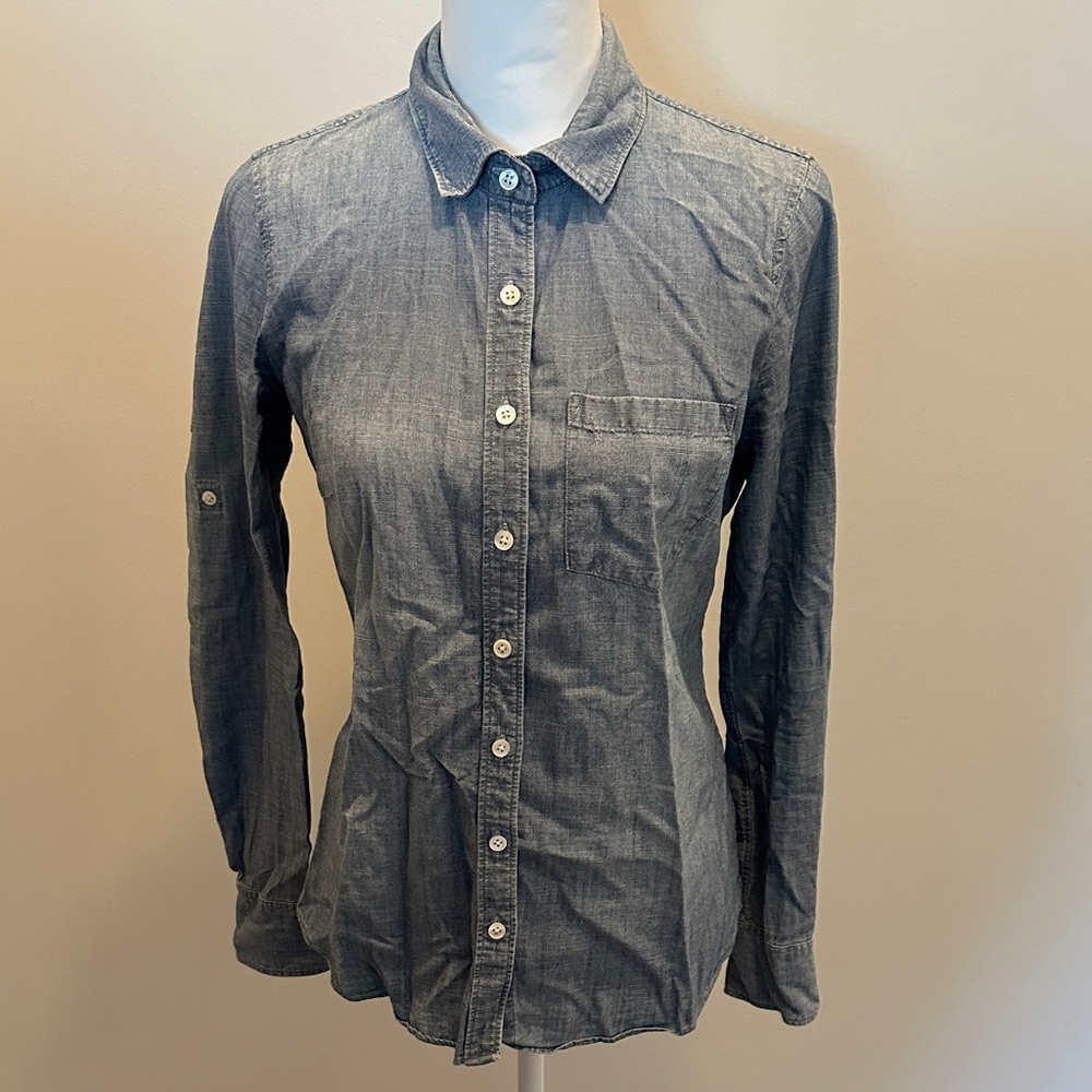 J. Crew Casual Blue Button Down Shirt